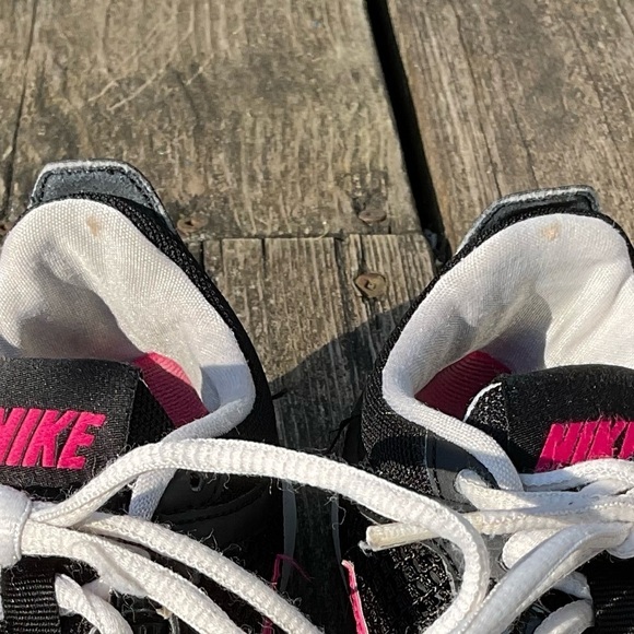 Nike Zoom Sneakers Black & Pink Size 5.5 Running Shoes - Picture 6 of 7